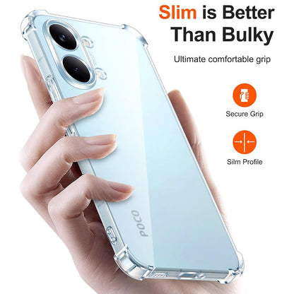 Etui til Xiaomi Poco X8 Pro Max, Techsuit, Shockproof Clear, Gennemsigtig
