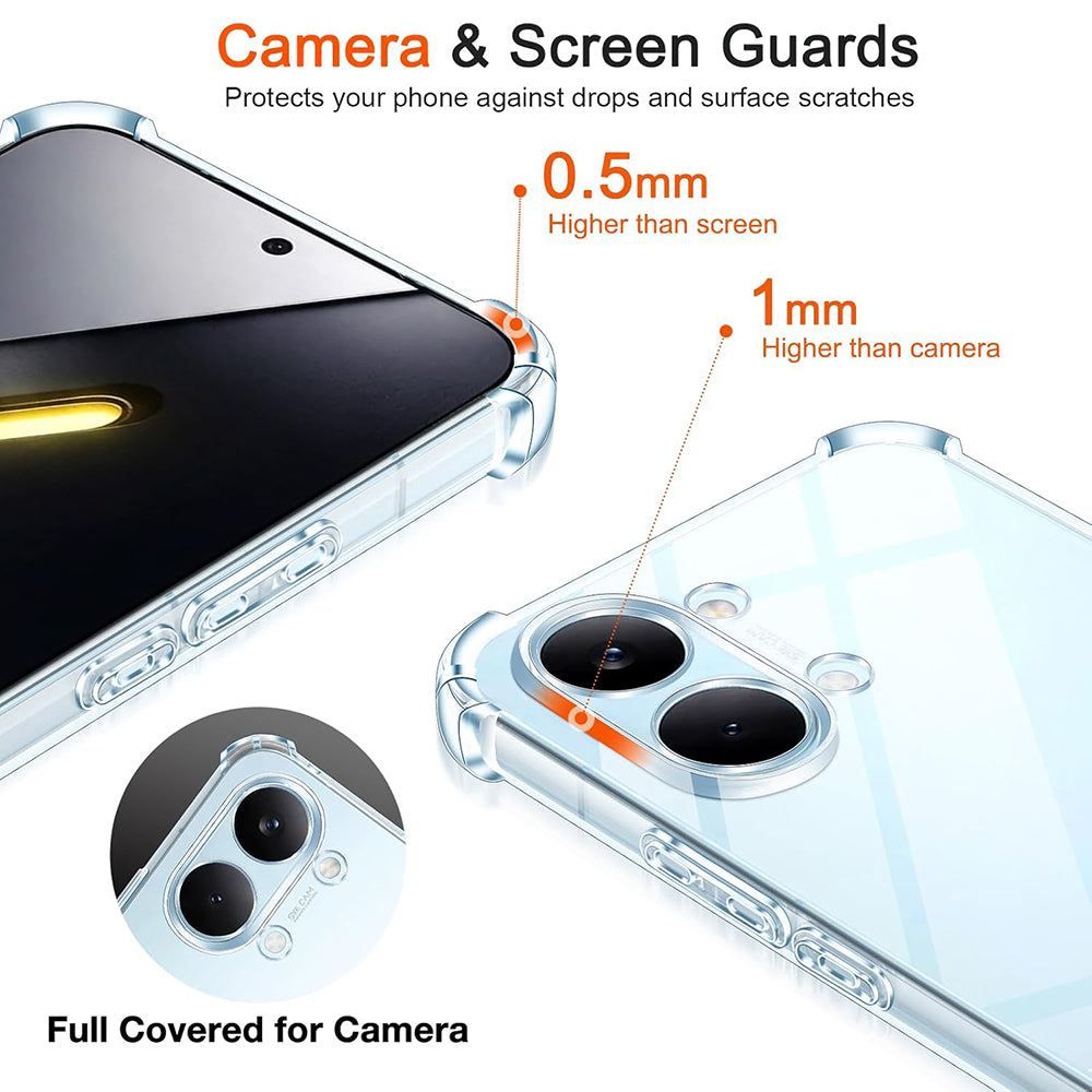 Etui til Xiaomi Poco X8 Pro Max, Techsuit, Shockproof Clear, Gennemsigtig