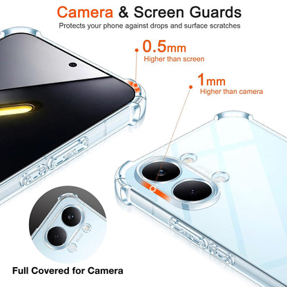 Etui til Xiaomi Poco X8 Pro Max, Techsuit, Shockproof Clear, Gennemsigtig
