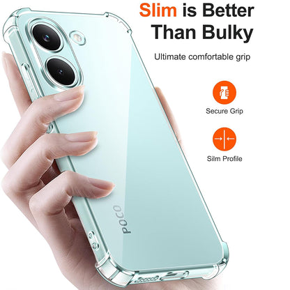 Etui til Xiaomi Poco X8 Pro, Techsuit, Shockproof Clear, Gennemsigtig