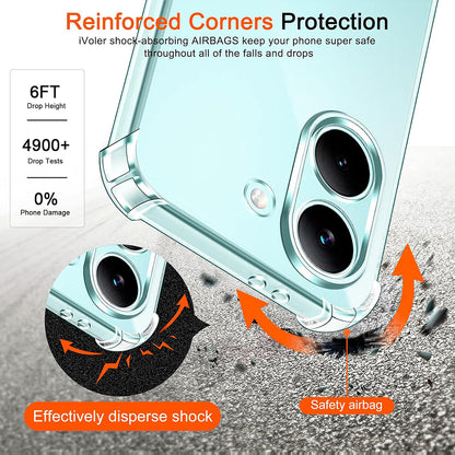 Etui til Xiaomi Poco X8 Pro, Techsuit, Shockproof Clear, Gennemsigtig