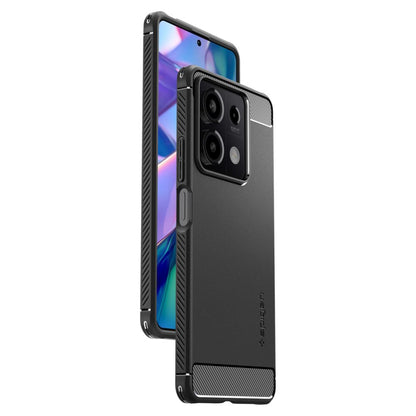 Etui til Xiaomi Redmi Note 13 5G, Spigen, Rugged Armor, Sort ACS07665