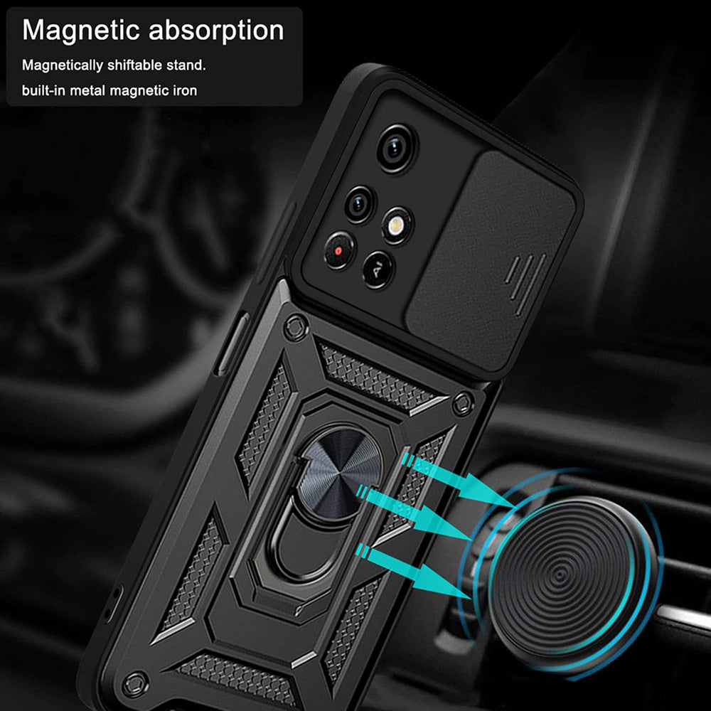 Cover til Xiaomi Redmi 10 2022 / 10 (2021), Techsuit, CamShield, Sort