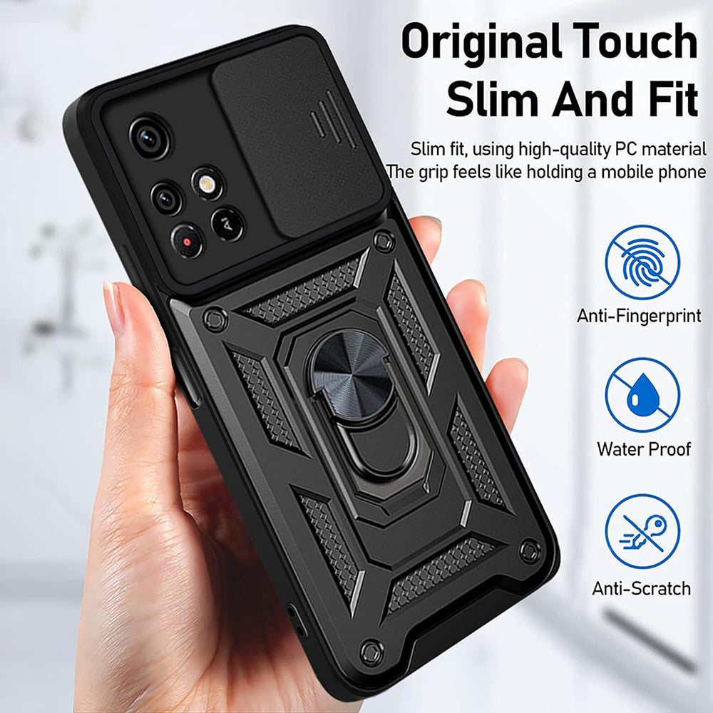 Cover til Xiaomi Redmi 10 2022 / 10 (2021), Techsuit, CamShield, Sort
