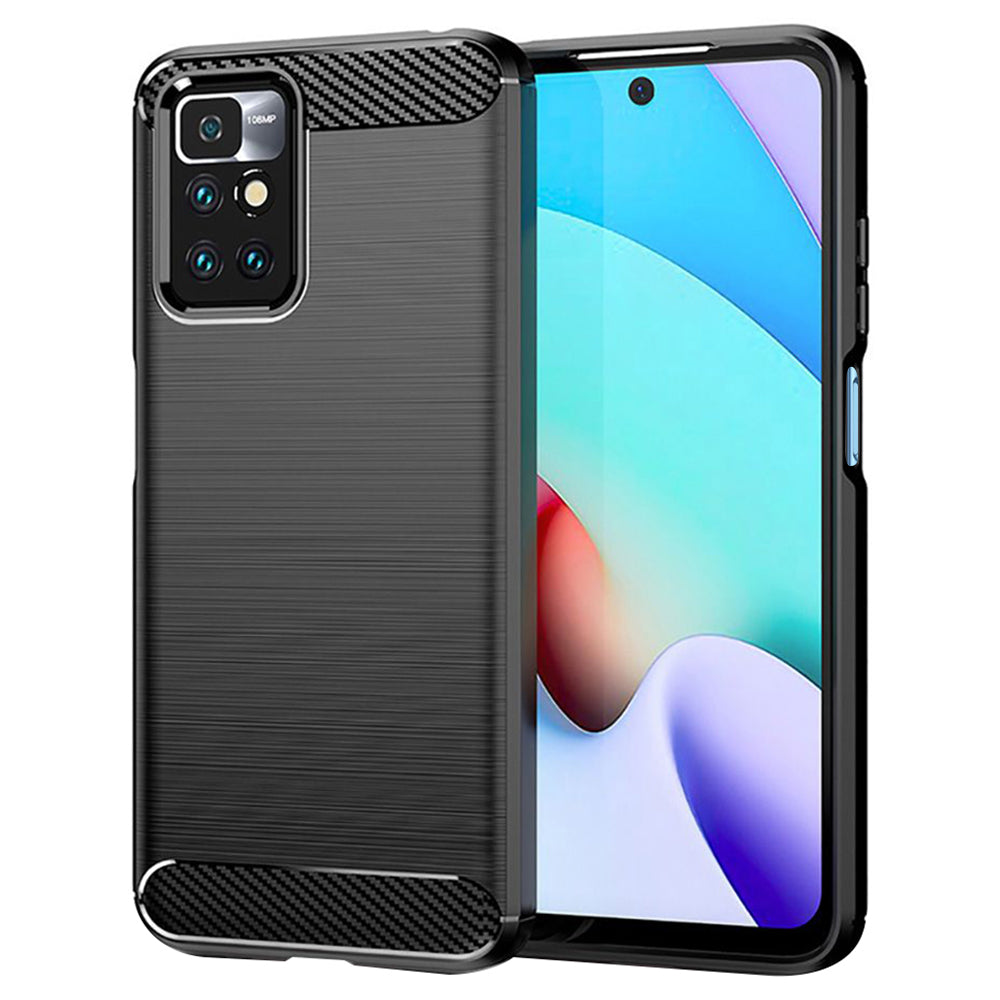 Cover til Xiaomi Redmi 10 2022 / 10 (2021), Techsuit, Carbon, Sort