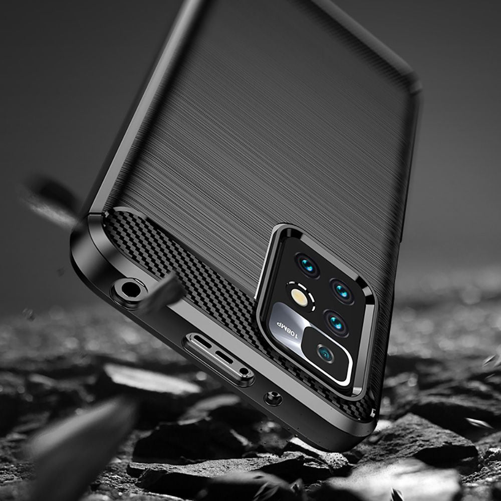 Cover til Xiaomi Redmi 10 2022 / 10 (2021), Techsuit, Carbon, Sort