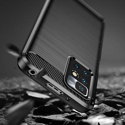 Cover til Xiaomi Redmi 10 2022 / 10 (2021), Techsuit, Carbon, Sort