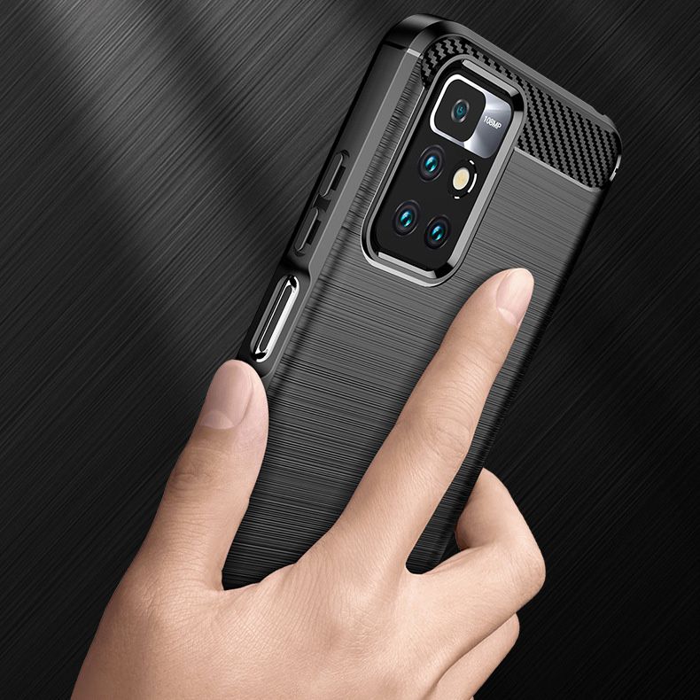 Cover til Xiaomi Redmi 10 2022 / 10 (2021), Techsuit, Carbon, Sort