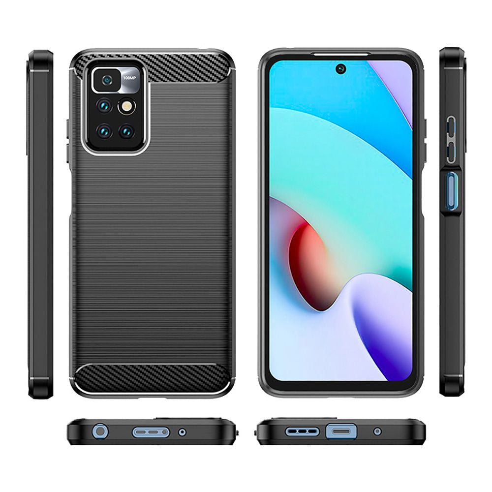 Cover til Xiaomi Redmi 10 2022 / 10 (2021), Techsuit, Carbon, Sort