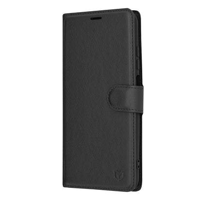 Cover til Xiaomi Redmi 10 2022 / 10 (2021), Techsuit, Leather Folio, Sort