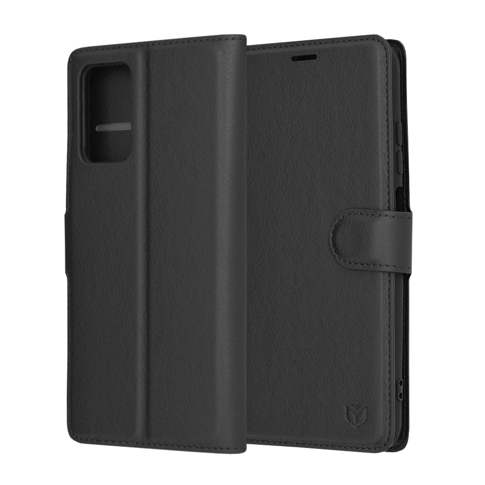 Cover til Xiaomi Redmi 10 2022 / 10 (2021), Techsuit, Leather Folio, Sort