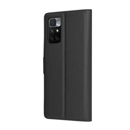 Cover til Xiaomi Redmi 10 2022 / 10 (2021), Techsuit, Leather Folio, Sort