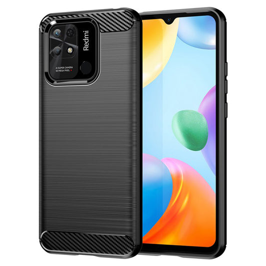 Cover til Xiaomi Redmi 10C, Techsuit, Carbon, Sort