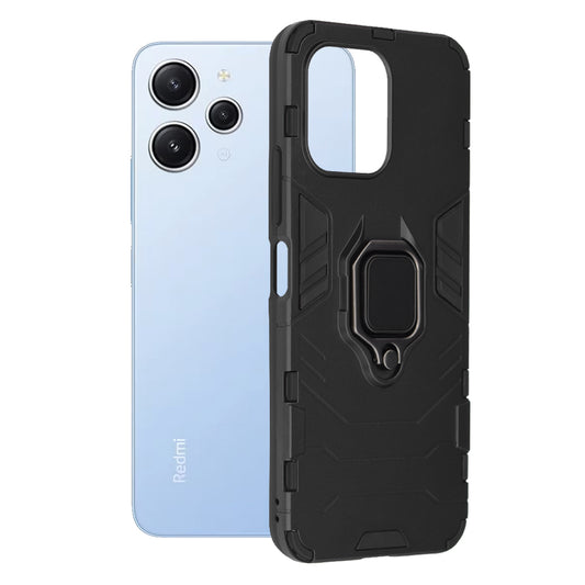 Cover til Xiaomi Redmi 12 5G / 12, Techsuit, Shield, Sort