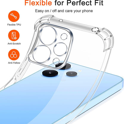 Cover til Xiaomi Redmi 12 5G / 12, Techsuit, Stødabsorberende Klar, Transparent