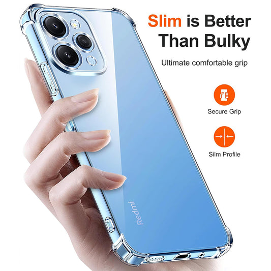 Cover til Xiaomi Redmi 12 5G / 12, Techsuit, Stødabsorberende Klar, Transparent