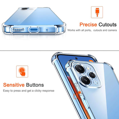 Cover til Xiaomi Redmi 12 5G / 12, Techsuit, Stødabsorberende Klar, Transparent