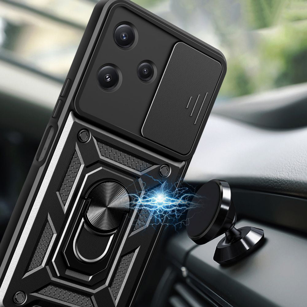 Case for Xiaomi Redmi 12 5G, Techsuit, CamShield, Black