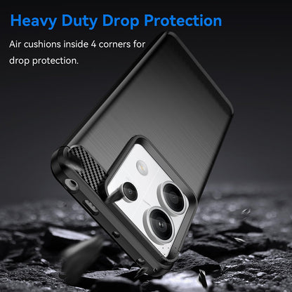 Cover til Xiaomi Redmi 13C 5G / 13C / Poco C65, Techsuit, Carbon, Sort