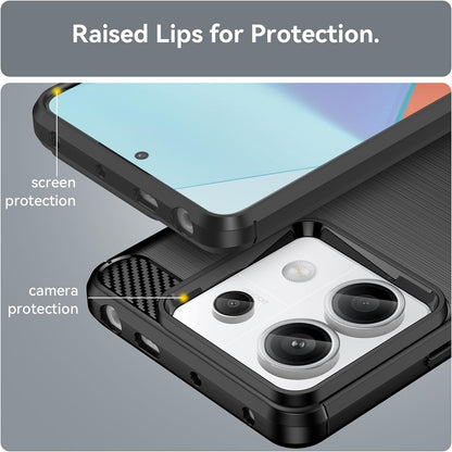 Cover til Xiaomi Redmi 13C 5G / 13C / Poco C65, Techsuit, Carbon, Sort