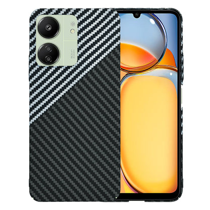 Cover til Xiaomi Redmi 13C 5G / 13C / Poco C65, Techsuit, Carbonite FiberShell, Sort Grå