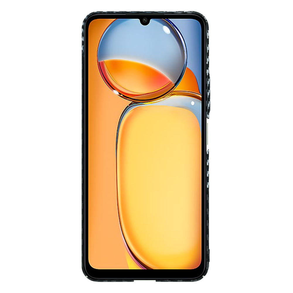 Cover til Xiaomi Redmi 13C 5G / 13C / Poco C65, Techsuit, Carbonite FiberShell, Sort Grå
