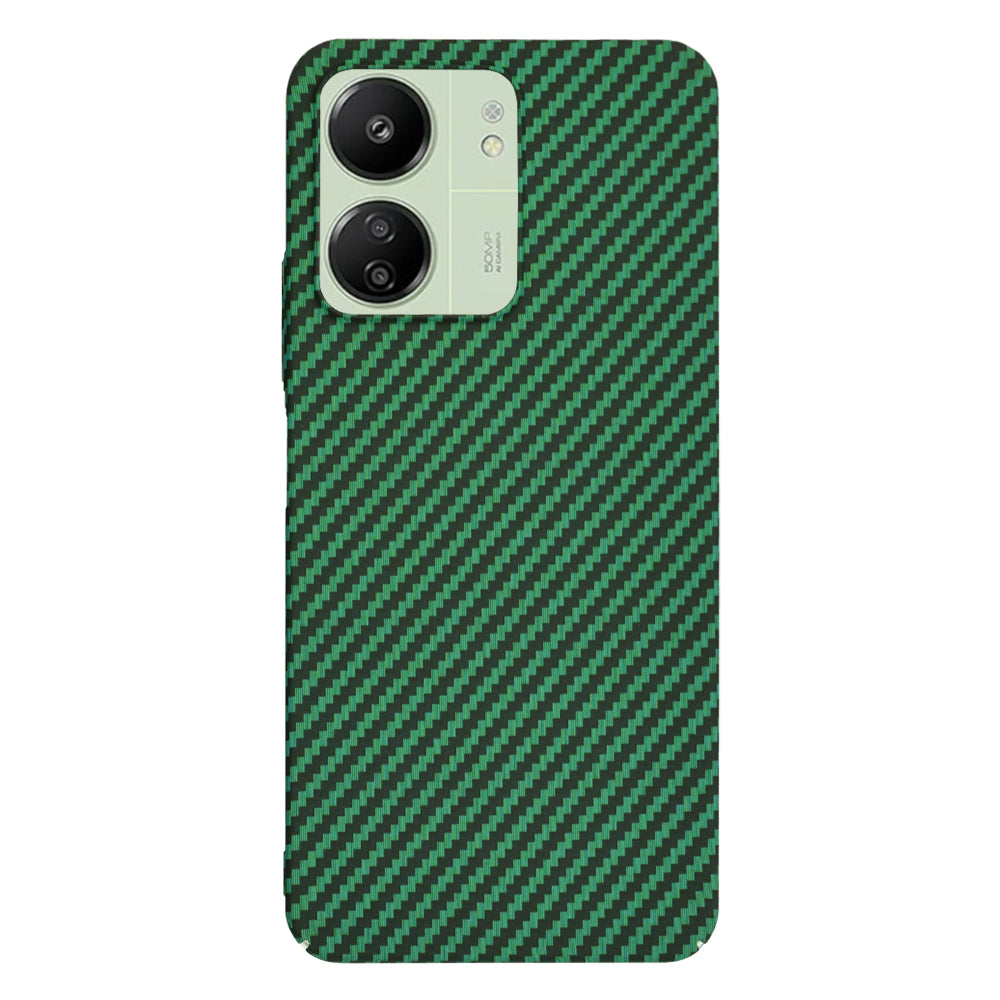 Cover til Xiaomi Redmi 13C 5G / 13C / Poco C65, Techsuit, Carbonite FiberShell, Grøn