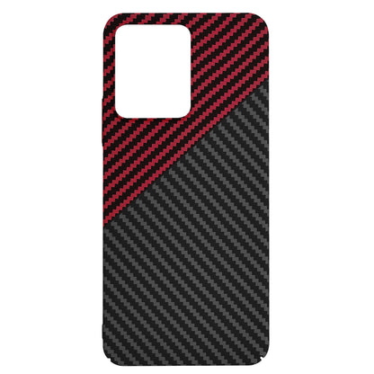 Cover til Xiaomi Redmi 13C 5G / 13C / Poco C65, Techsuit, Carbonite FiberShell, Sort Rød
