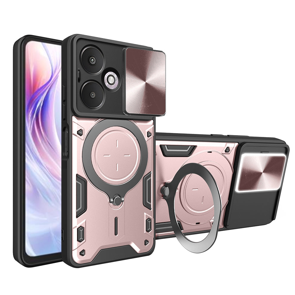 Cover til Xiaomi Redmi 13C 5G, Techsuit, CamGuard Pro, Lyserød Guld