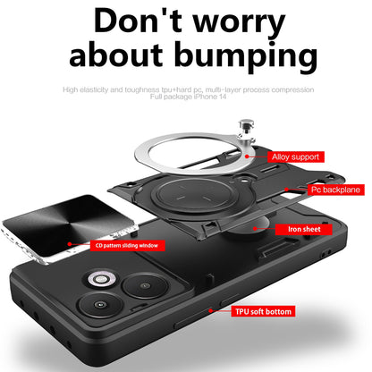 Cover til Xiaomi Redmi 13C 5G, Techsuit, CamGuard Pro, Lyserød Guld