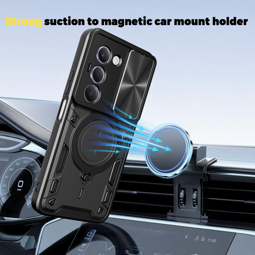 Etui til Xiaomi Redmi 15 5G / 15 4G, Techsuit, CamGuard Pro, Lilla