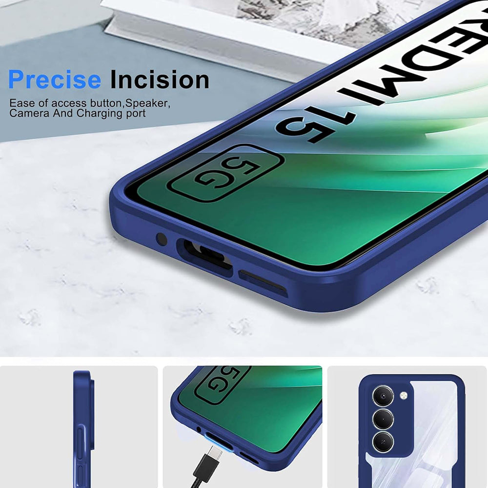Cover til Xiaomi Redmi 15 5G / 15 4G, Techsuit, ColorVerse 360, Blå