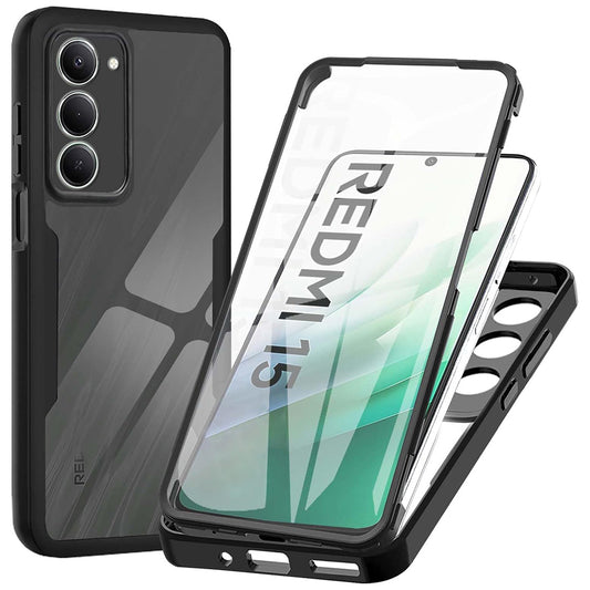 Cover til Xiaomi Redmi 15 5G / 15 4G, Techsuit, ColorVerse 360, Sort