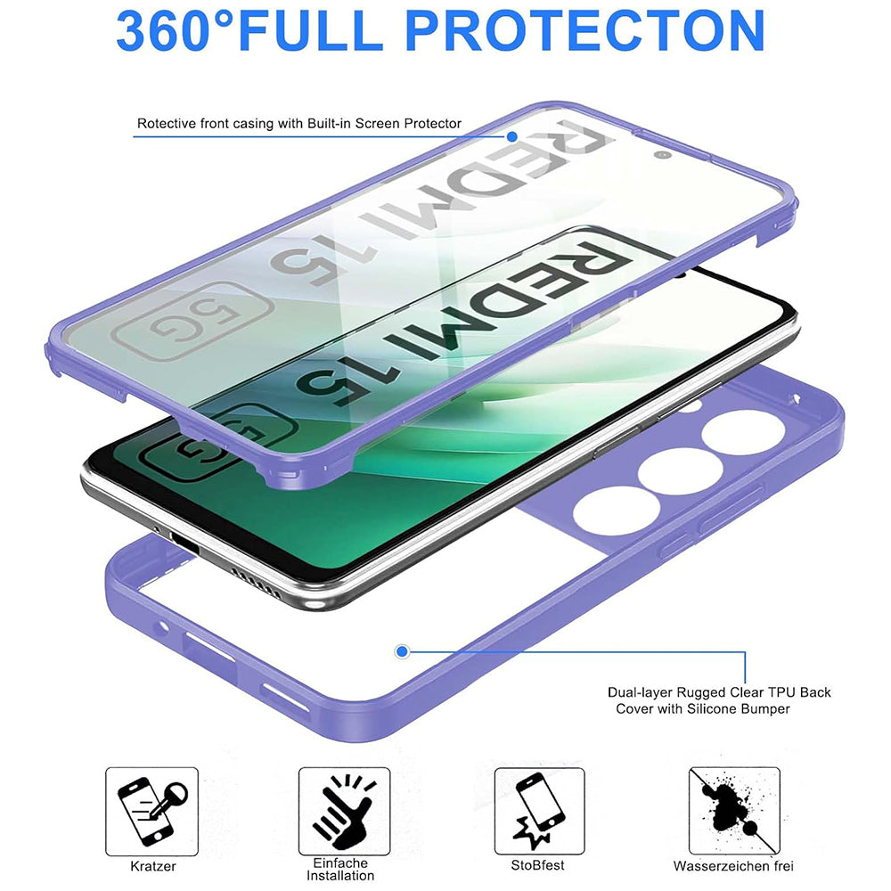 Cover til Xiaomi Redmi 15 5G / 15 4G, Techsuit, ColorVerse 360, Pink