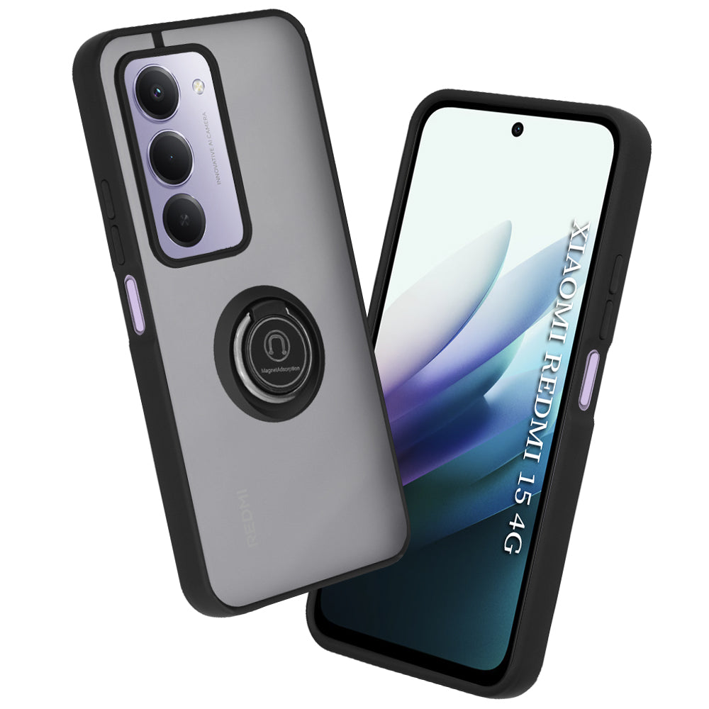 Etui til Xiaomi Redmi 15 5G / 15 4G, Techsuit, Glinth, Sort