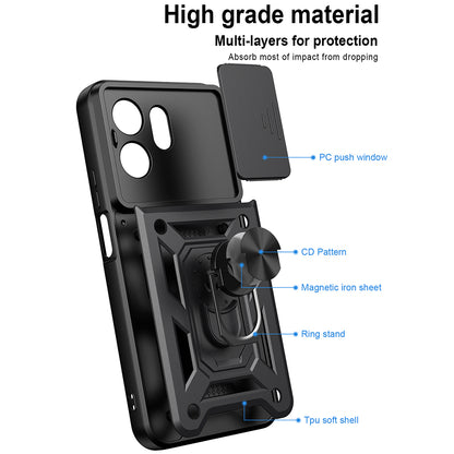 Cover til Xiaomi Redmi 17 5G / 17 4G, Techsuit, CamShield, Sort