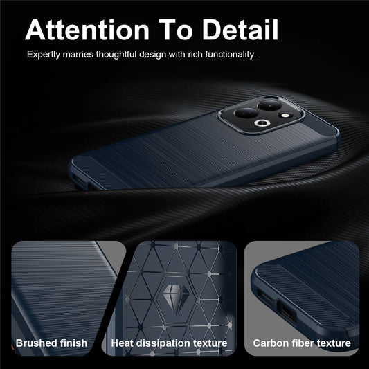 Cover til Xiaomi Redmi 17 5G / 17 4G, Techsuit, Carbon, Blå
