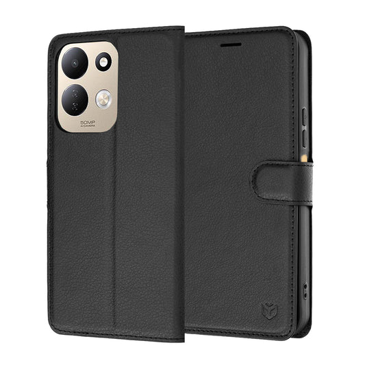 Cover til Xiaomi Redmi 17 5G / 17 4G, Techsuit, Leather Folio, Sort