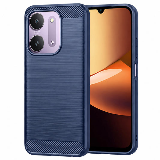 Etui til Xiaomi Redmi 17C 5G, Techsuit, Carbon, blå
