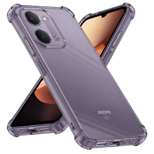 Cover til Xiaomi Redmi 17C 5G, Techsuit, Stødsikker Klar, Røgfarvet