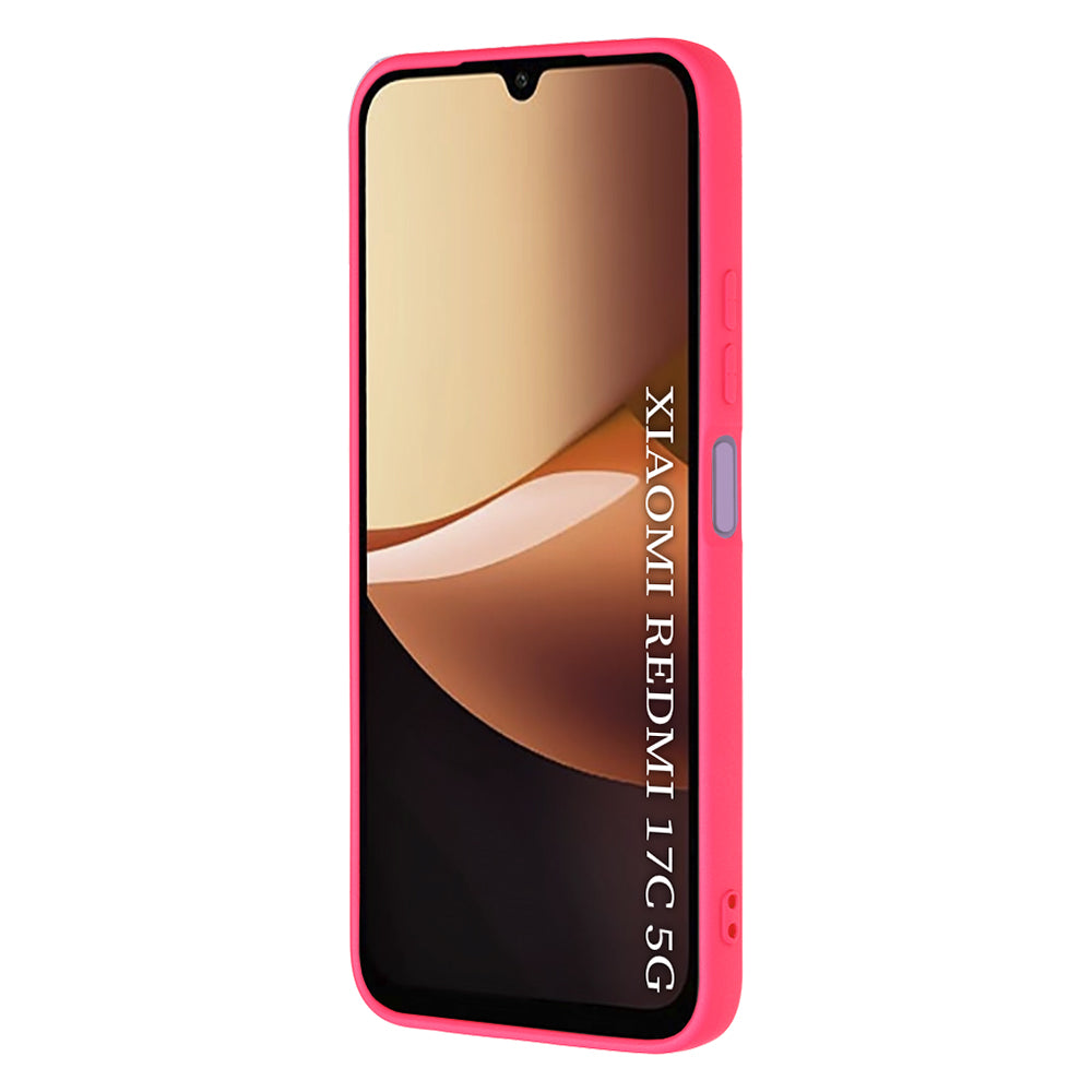 Etui til Xiaomi Redmi 17C 5G, Techsuit, SoftFlex, mørk pink
