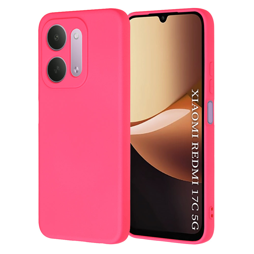 Etui til Xiaomi Redmi 17C 5G, Techsuit, SoftFlex, mørk pink