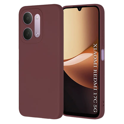 Etui til Xiaomi Redmi 17C 5G, Techsuit, SoftFlex, bordeauxfarvet