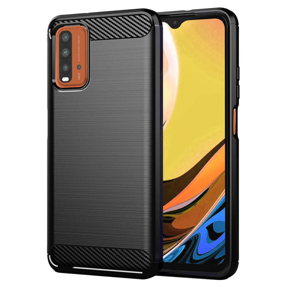 Cover til Xiaomi Redmi 9 Power / 9T, Techsuit, Carbon, Sort