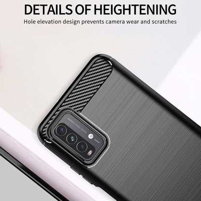 Cover til Xiaomi Redmi 9 Power / 9T, Techsuit, Carbon, Sort