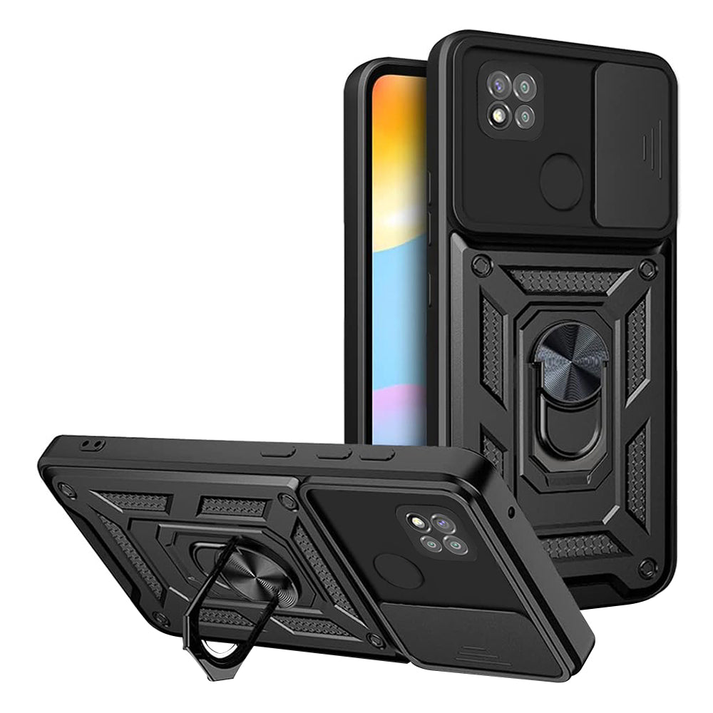 Cover til Xiaomi Redmi 9C NFC / 9C, Techsuit, CamShield, Sort
