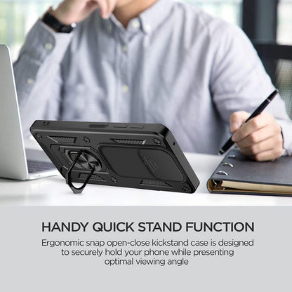 Cover til Xiaomi Redmi 9C NFC / 9C, Techsuit, CamShield, Sort