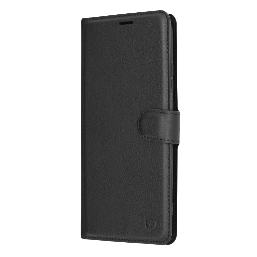 Cover til Xiaomi Redmi 9C NFC / 9C, Techsuit, Leather Folio, Sort
