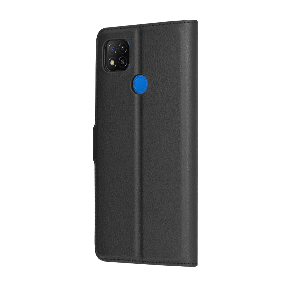 Cover til Xiaomi Redmi 9C NFC / 9C, Techsuit, Leather Folio, Sort
