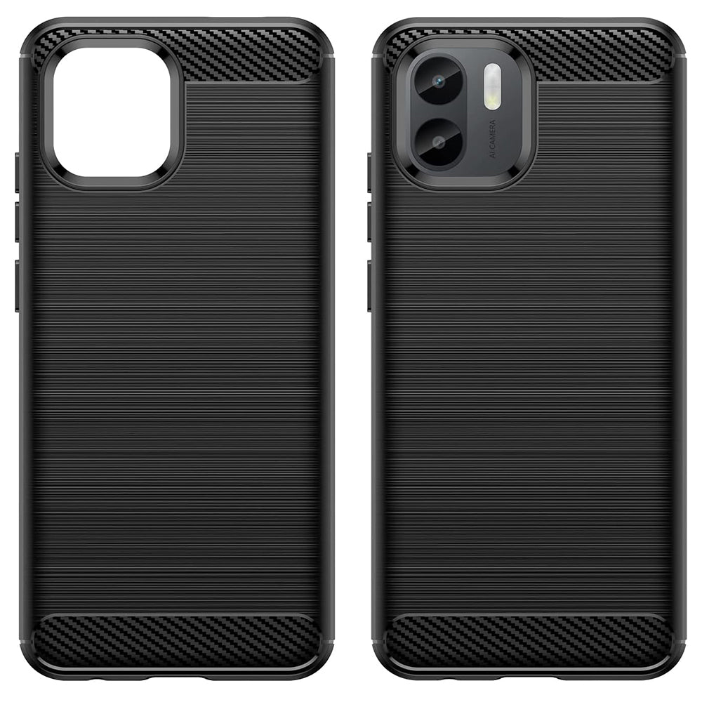 Cover til Xiaomi Redmi A2 / A1, Techsuit, Carbon, Sort